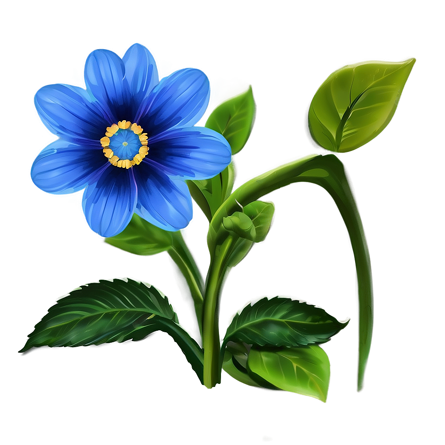 Blue Flower Nature Png 32