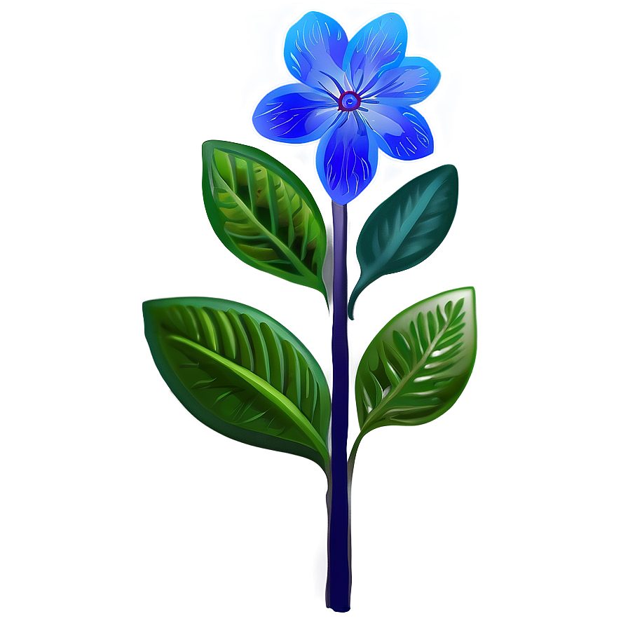 Blue Flower Nature Png Sby83