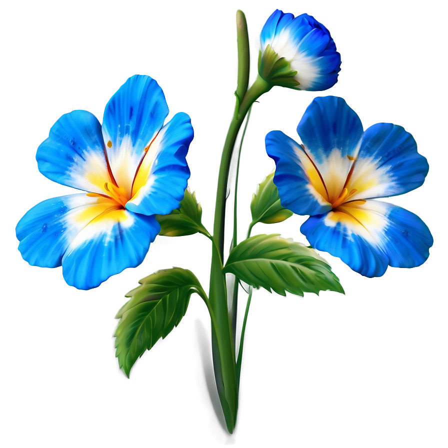 Blue Flower Png 41