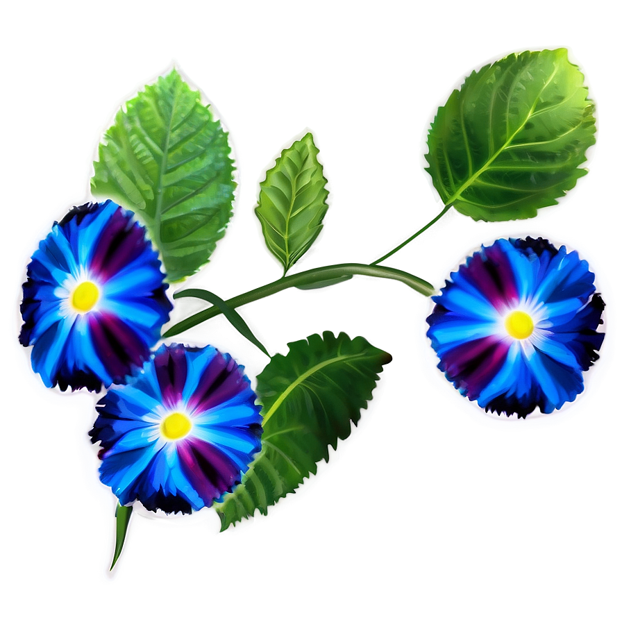 Blue Flower Print Png 05242024