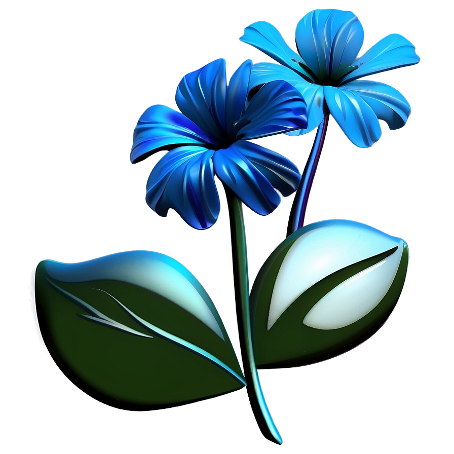 Blue Flower Symbol Png 82