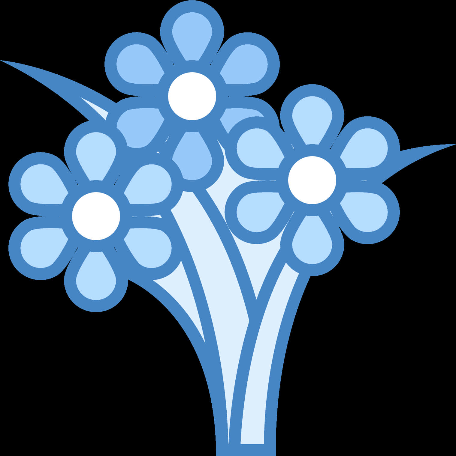 Blue Flower Vector Illustration