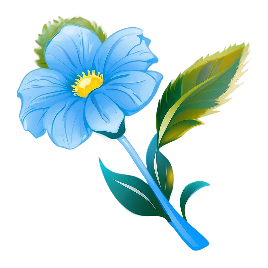 Blue Flower Vector Png Llm88