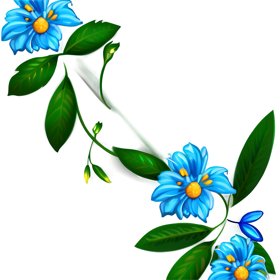 Blue Flower Wallpaper Png Noq