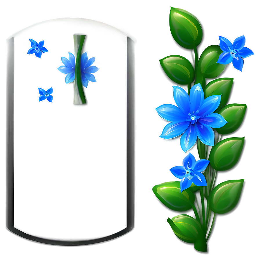 Blue Flower Wallpaper Png Pnl5