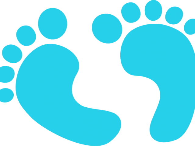 Blue Footprint Graphic