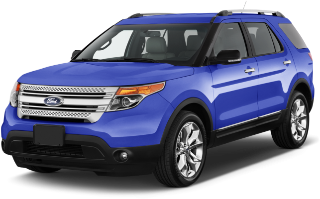 Blue Ford Explorer S U V