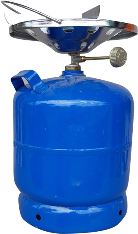 Blue Gas Cylinderwith Stove Top