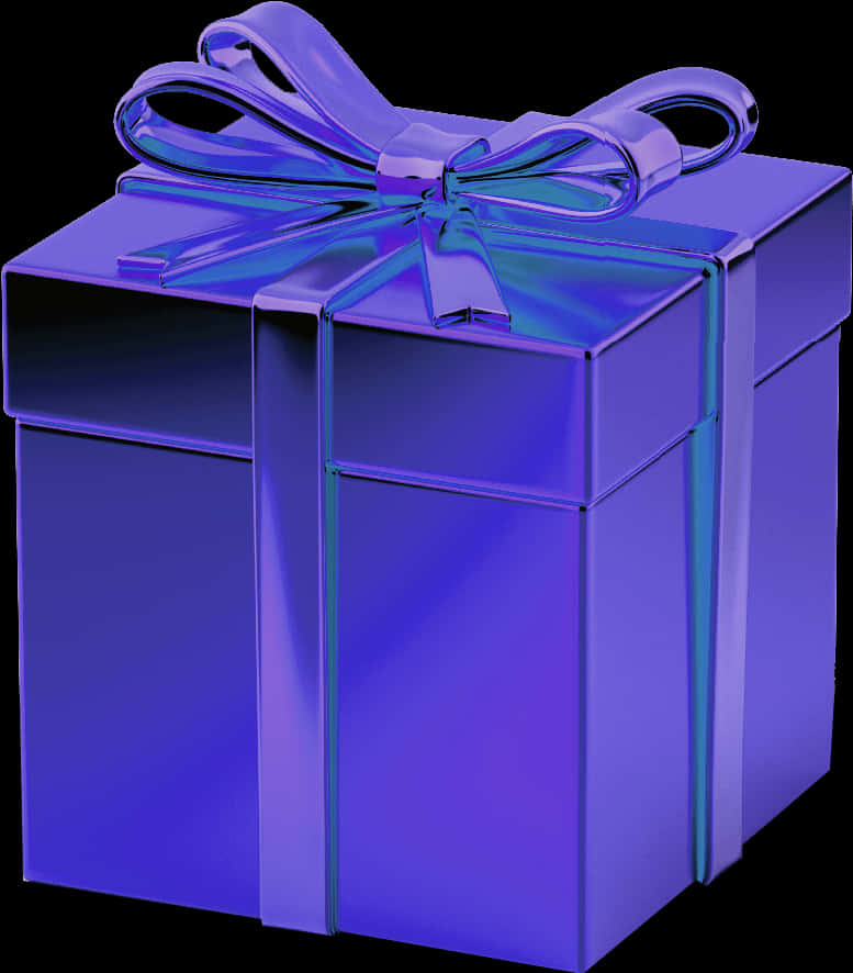 Blue Gift Boxwith Ribbon