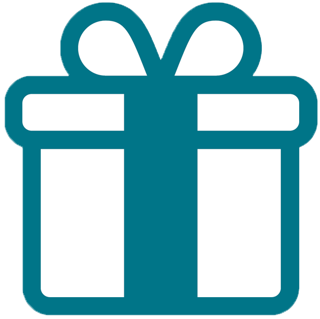 Blue Gift Icon