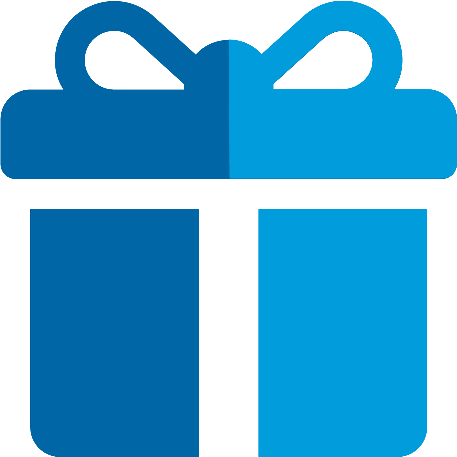 Blue Gift Icon