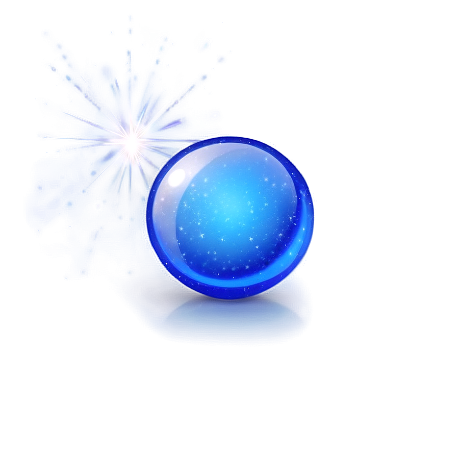 Blue Glass Ball Png 05242024