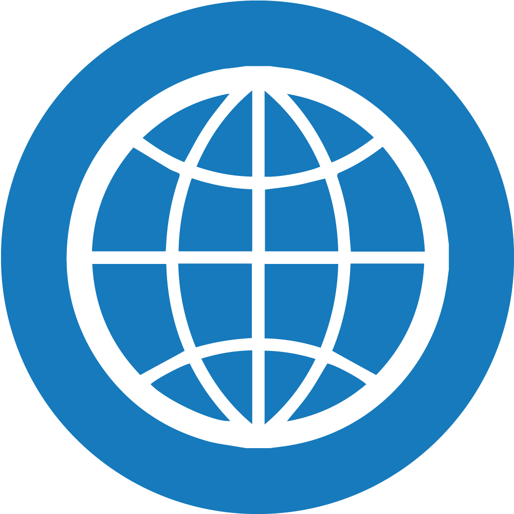 Blue Global Network Icon