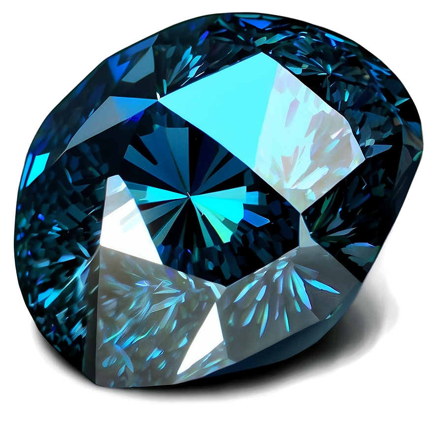 Blue Glow Diamond Png 06122024