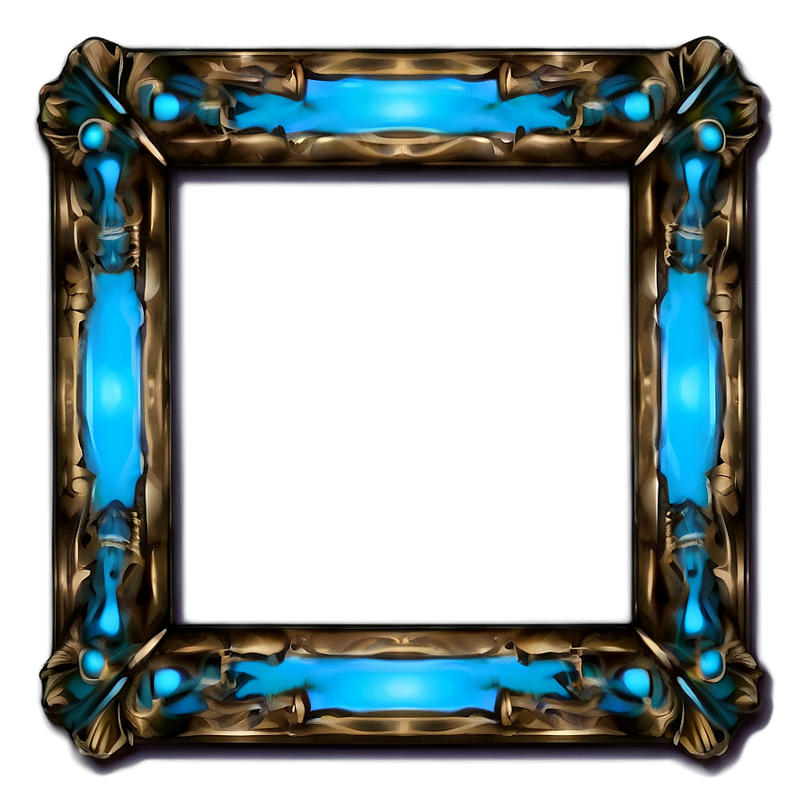 Blue Glow Frame Png Fyh60