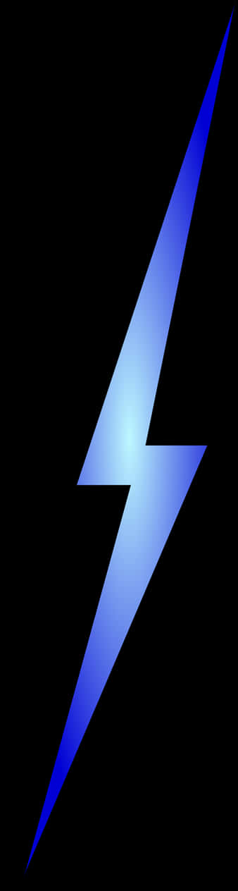 Blue Gradient Lightning Bolt