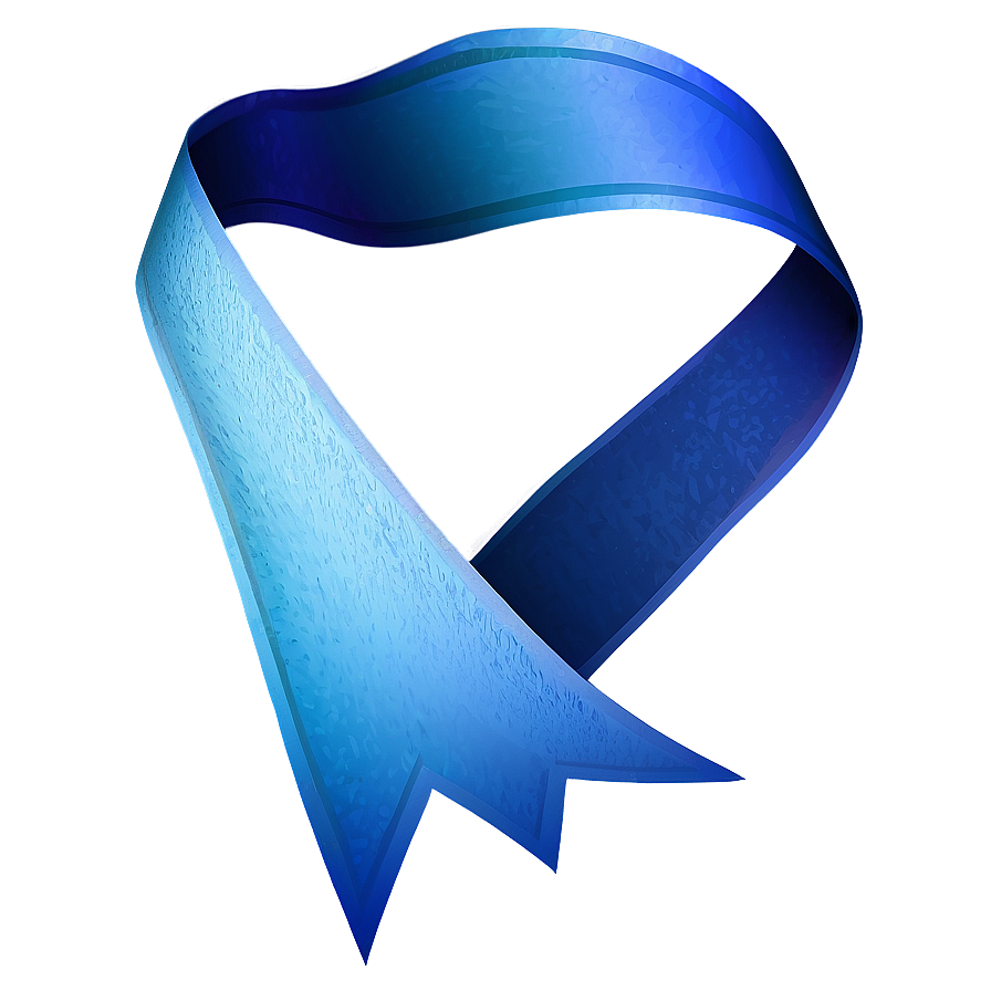 Blue Gradient Ribbon Graphic Png Snh42