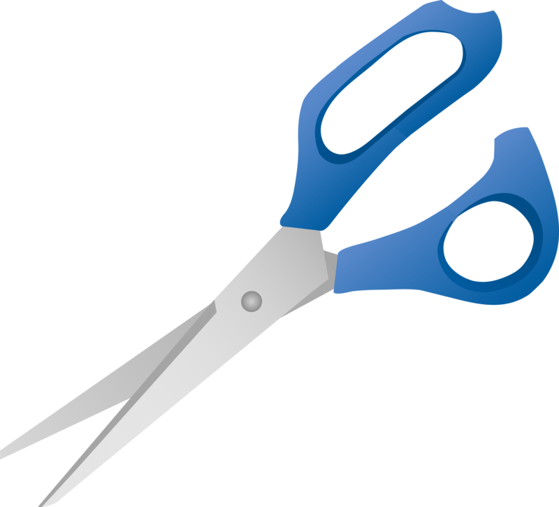 Blue Handled Scissors Graphic