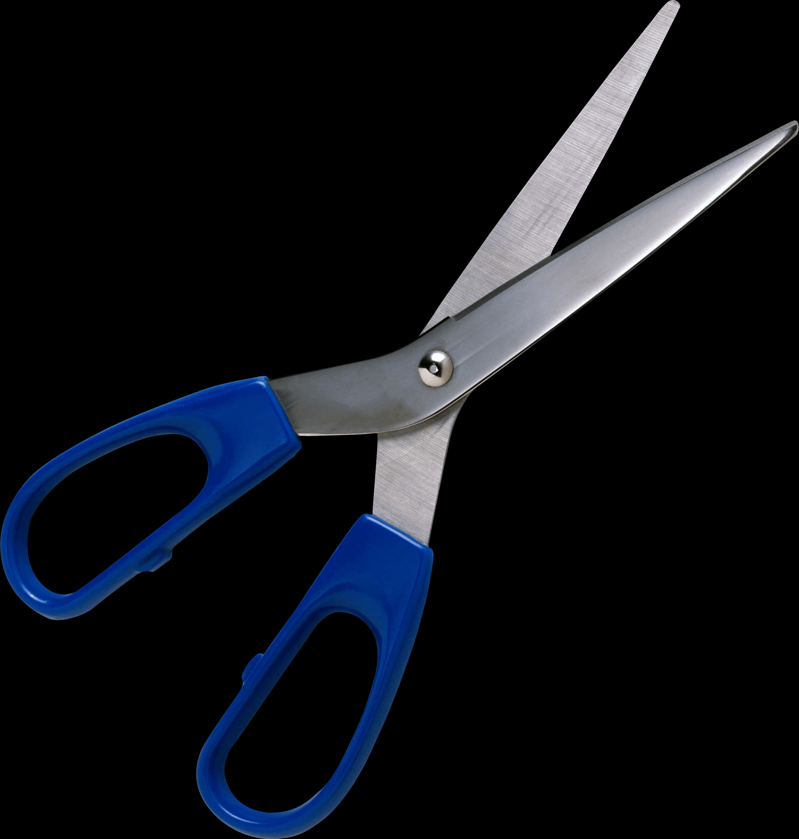 Blue Handled Scissors Open