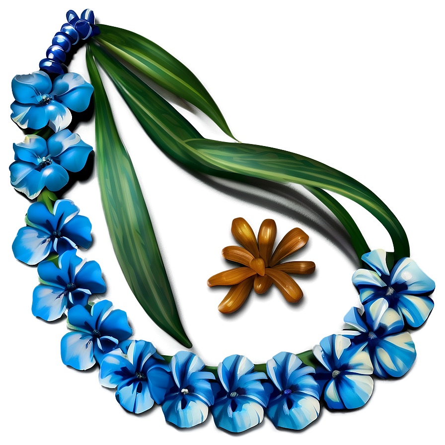 Blue Hawaiian Lei Png Nrt