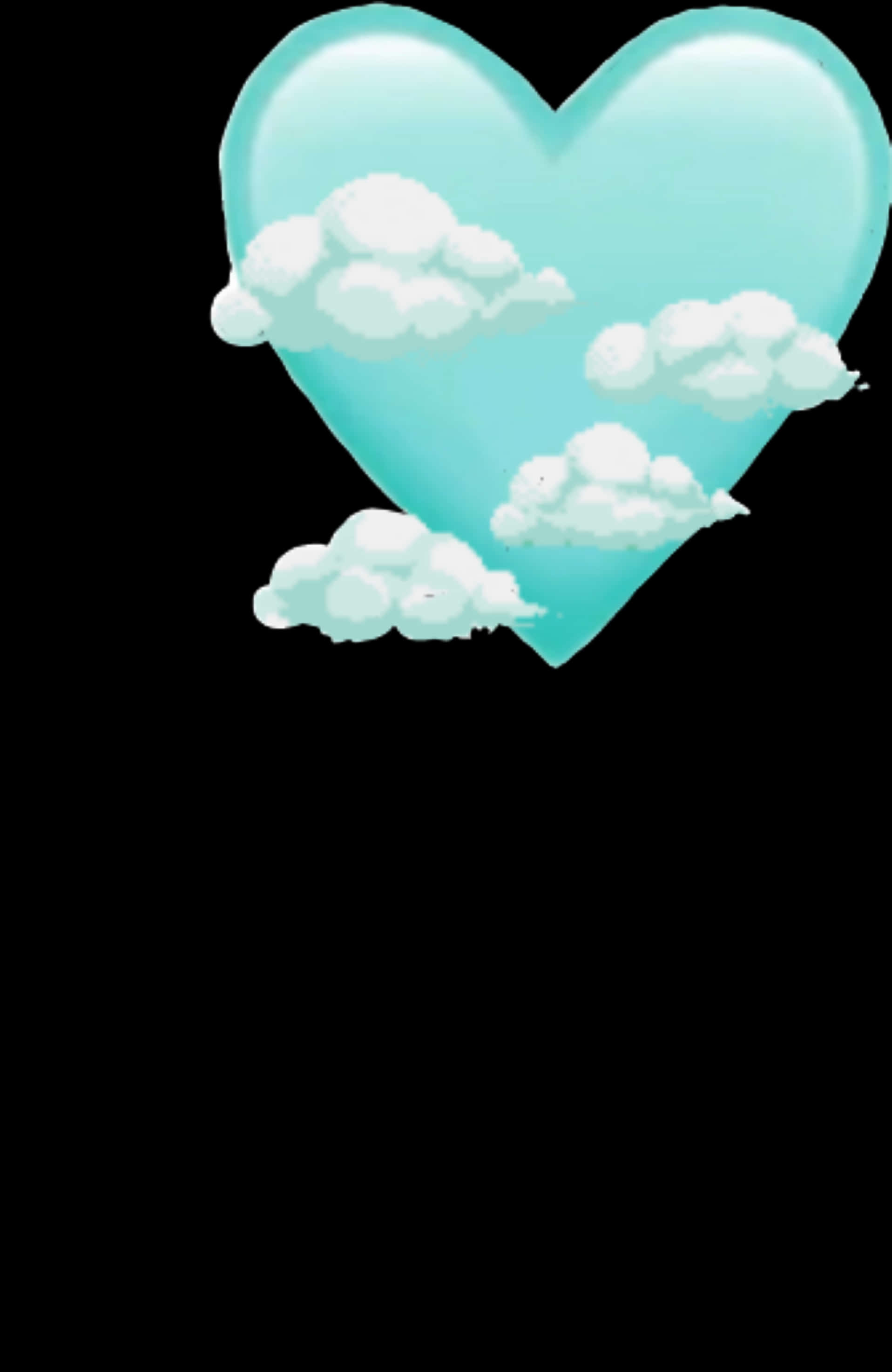 Blue Heart Clouds Emoji