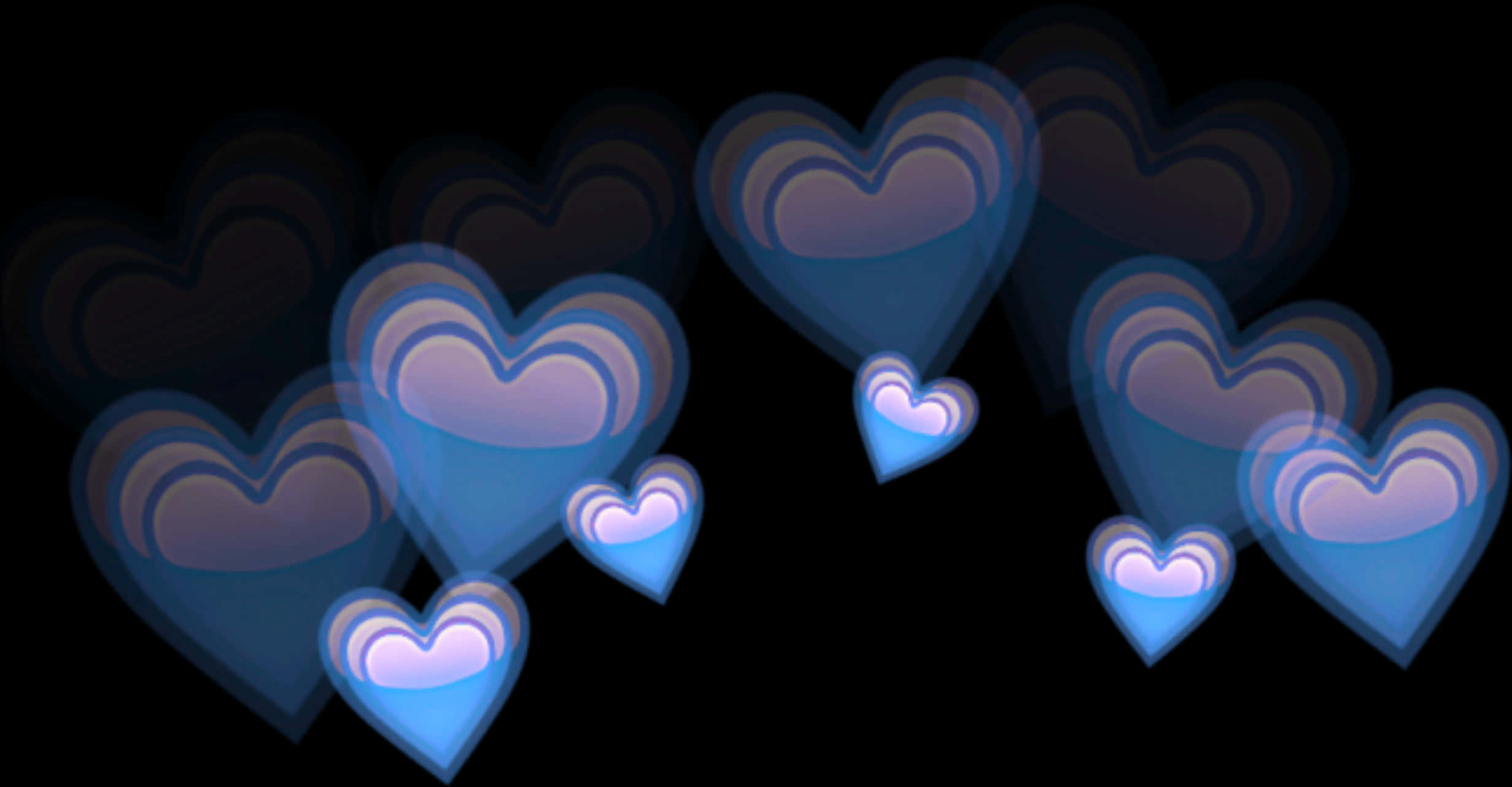 Blue Heart Emoji Fade Effect