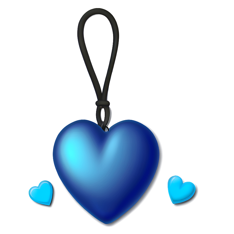 Blue Heart Emoji Png 15