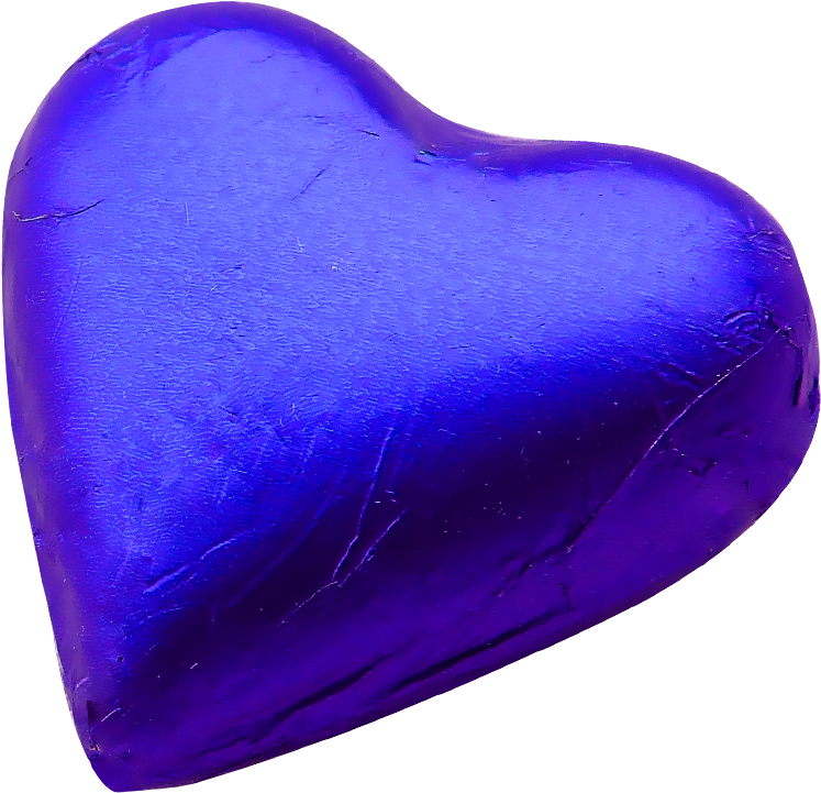 Blue Heart Gemstone Texture