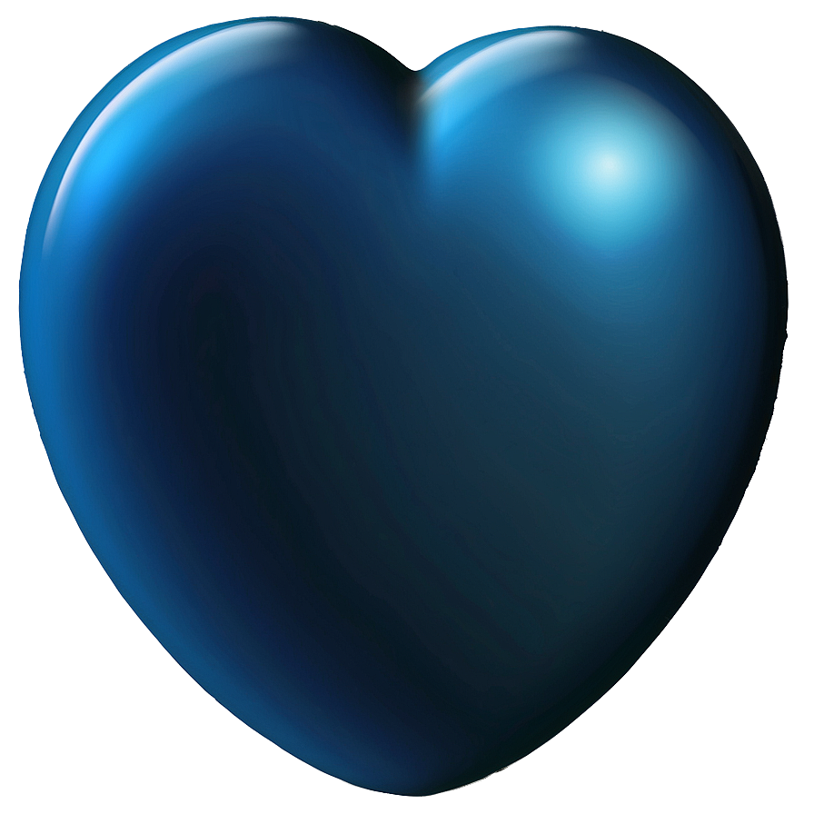 Blue Heart Love Emoji Png Uvu63