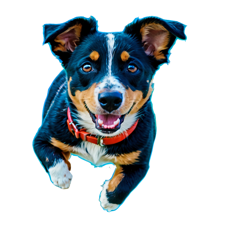 Blue Heeler At Play Png Fir