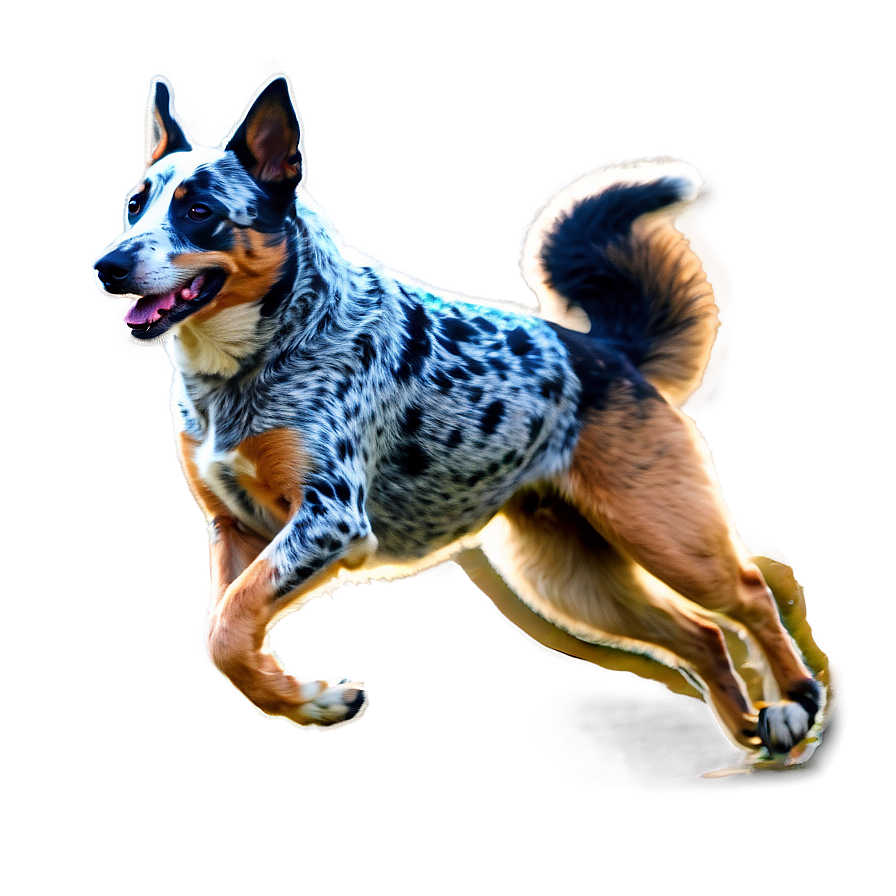 Blue Heeler Running Png Har78