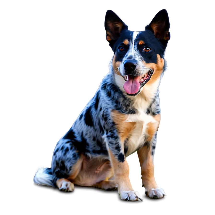 Blue Heeler With Frisbee Png Ncd48