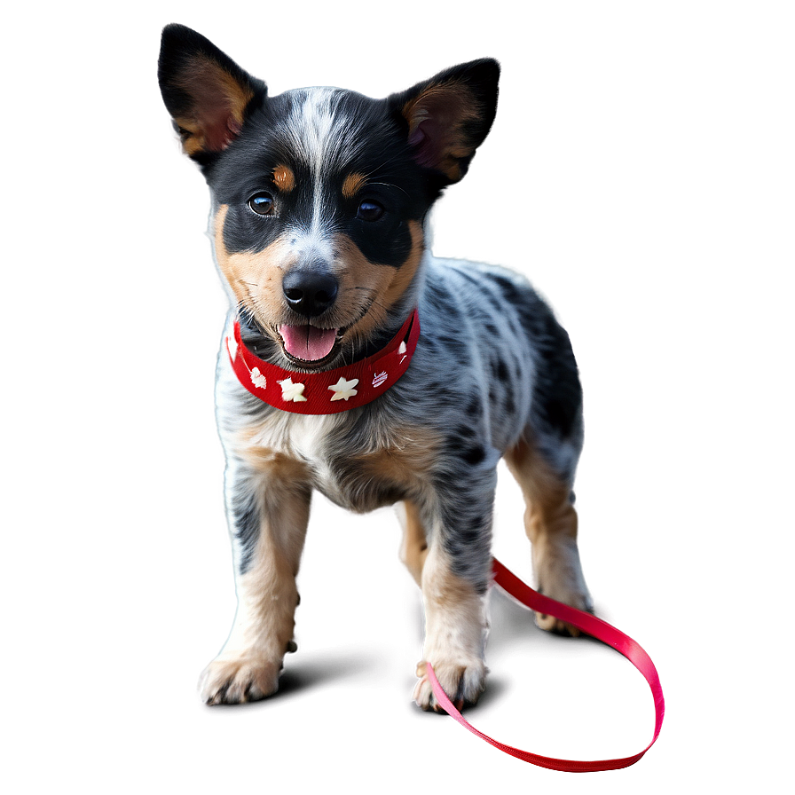 Blue Heeler With Ribbon Png 06282024