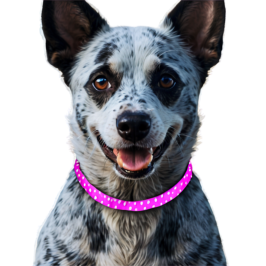 Blue Heeler With Ribbon Png Rdt