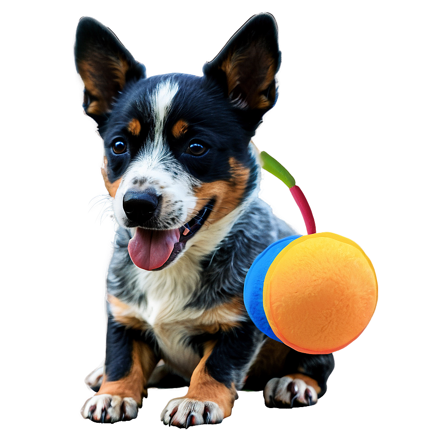 Blue Heeler With Toys Png 06282024