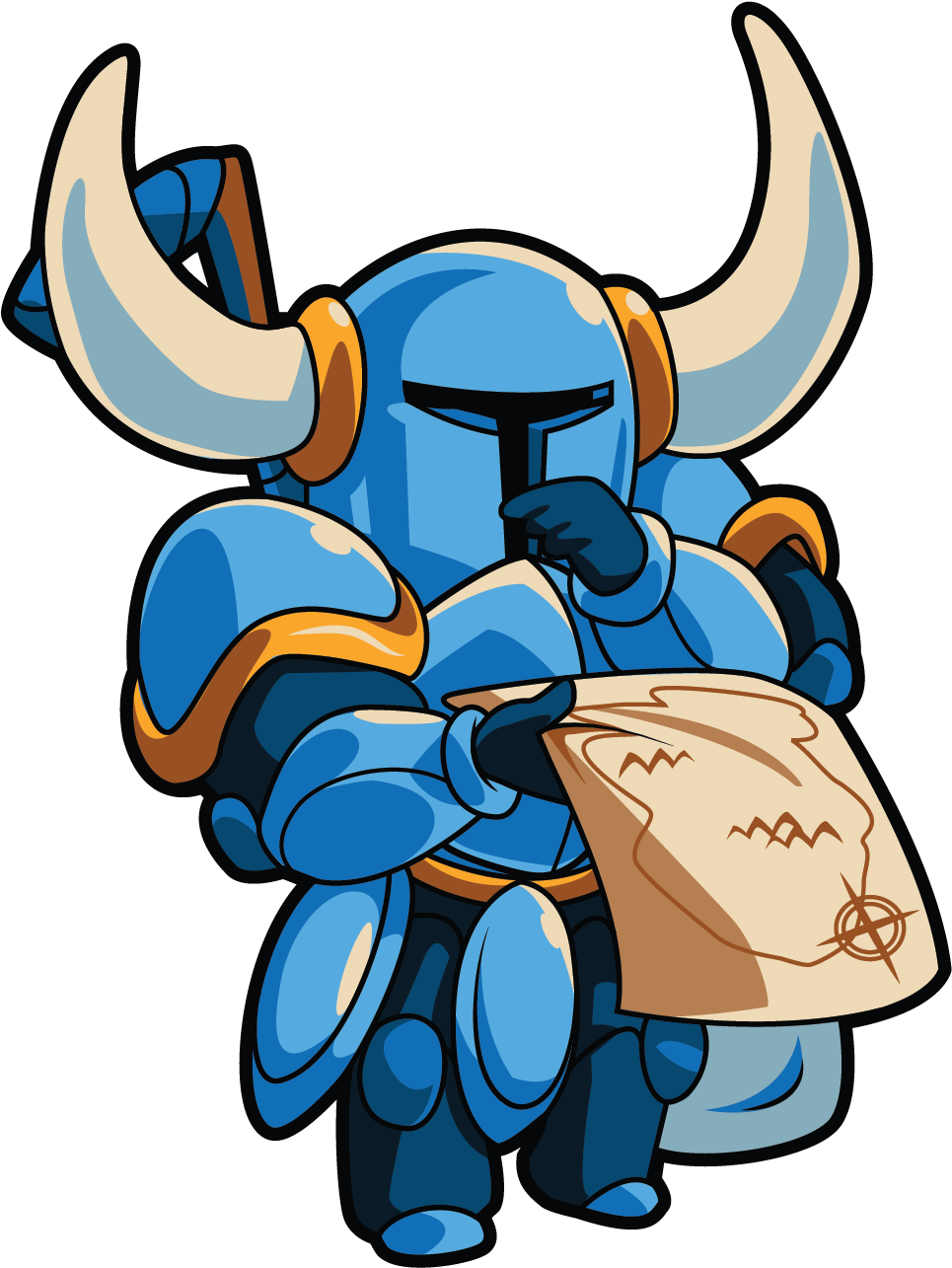 Blue Horned Knight Reading Map