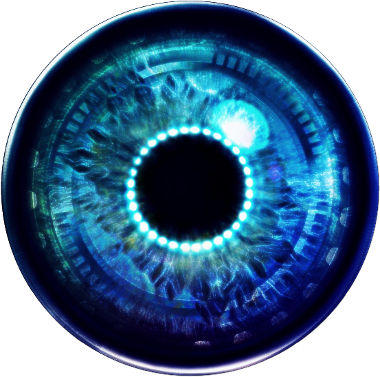Blue Human Iris Closeup