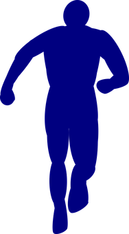 Blue_ Human_ Silhouette_ Outline