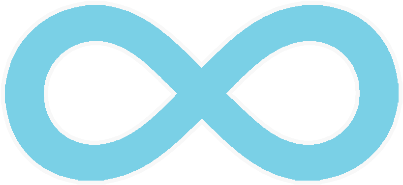 Blue Infinity Symbol Graphic