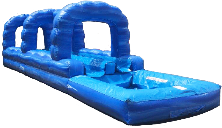 Blue Inflatable Water Slide