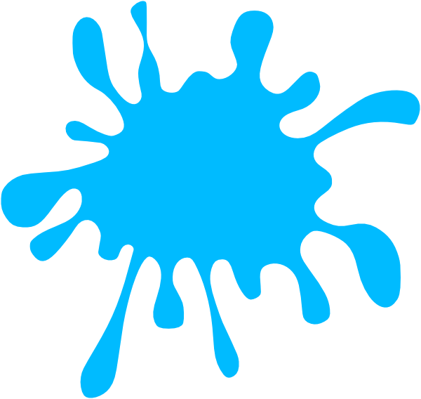 Blue Ink Splash Graphic