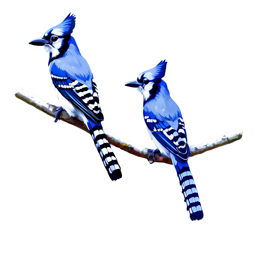 Blue Jay Flock In Sky Png Yig