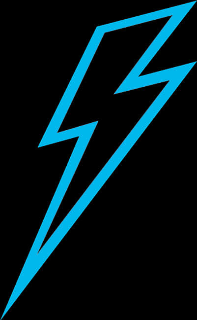 Blue Lightning Bolt Graphic