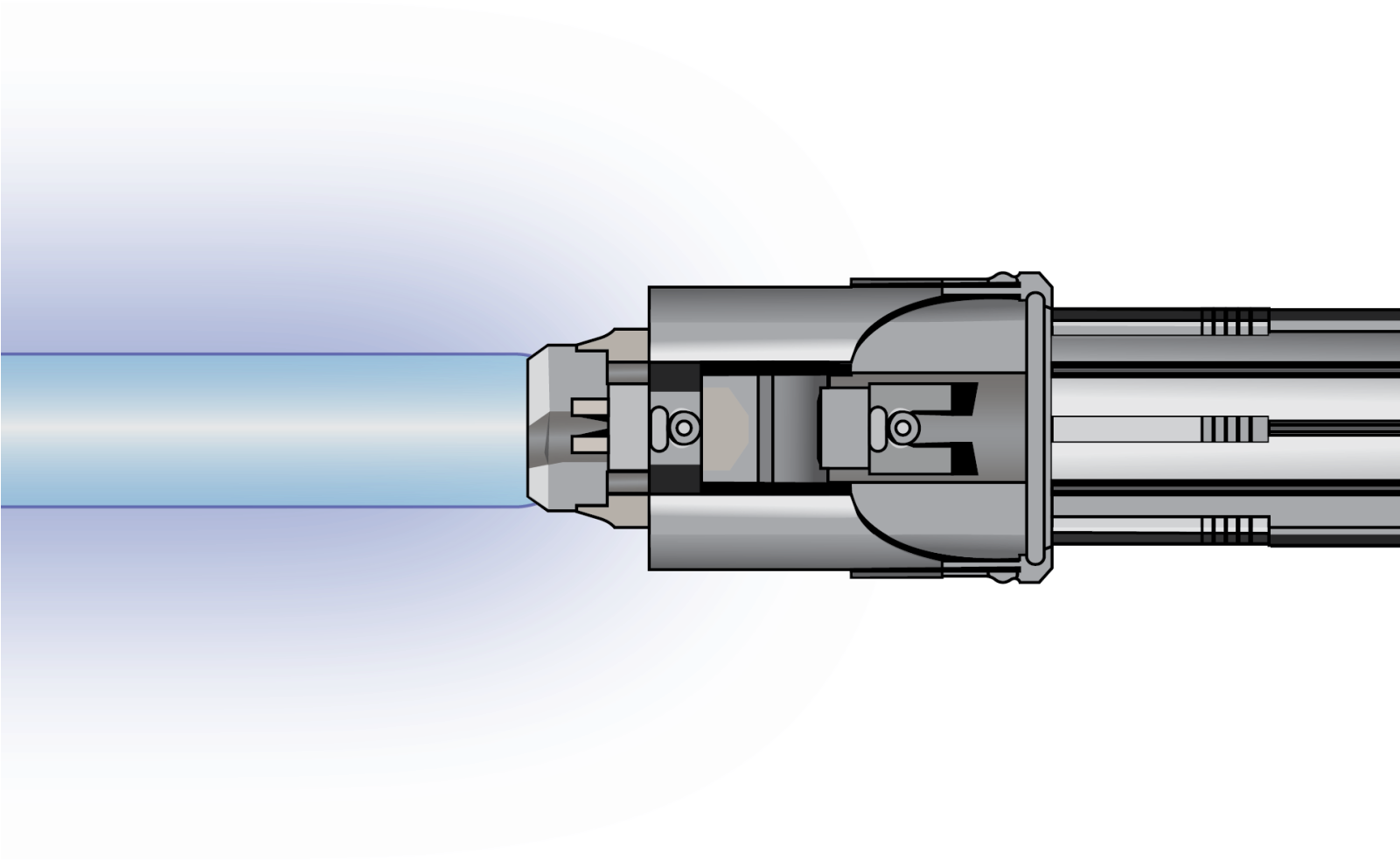 Blue Lightsaber Illustration