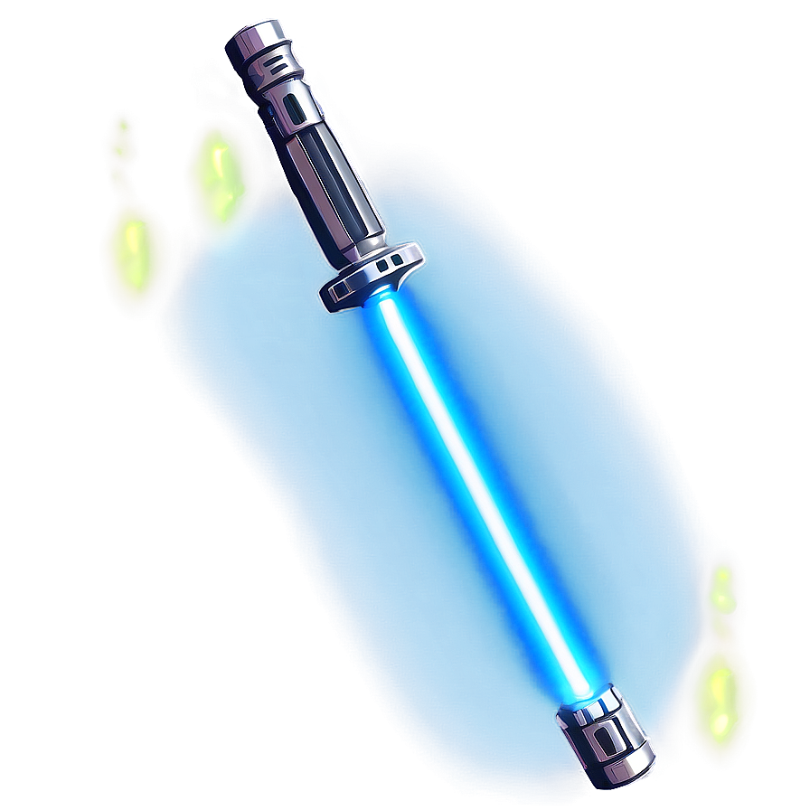 Blue Lightsaber In Darkness Png 99