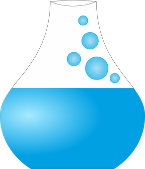 Blue Liquid Lava Lamp Vector