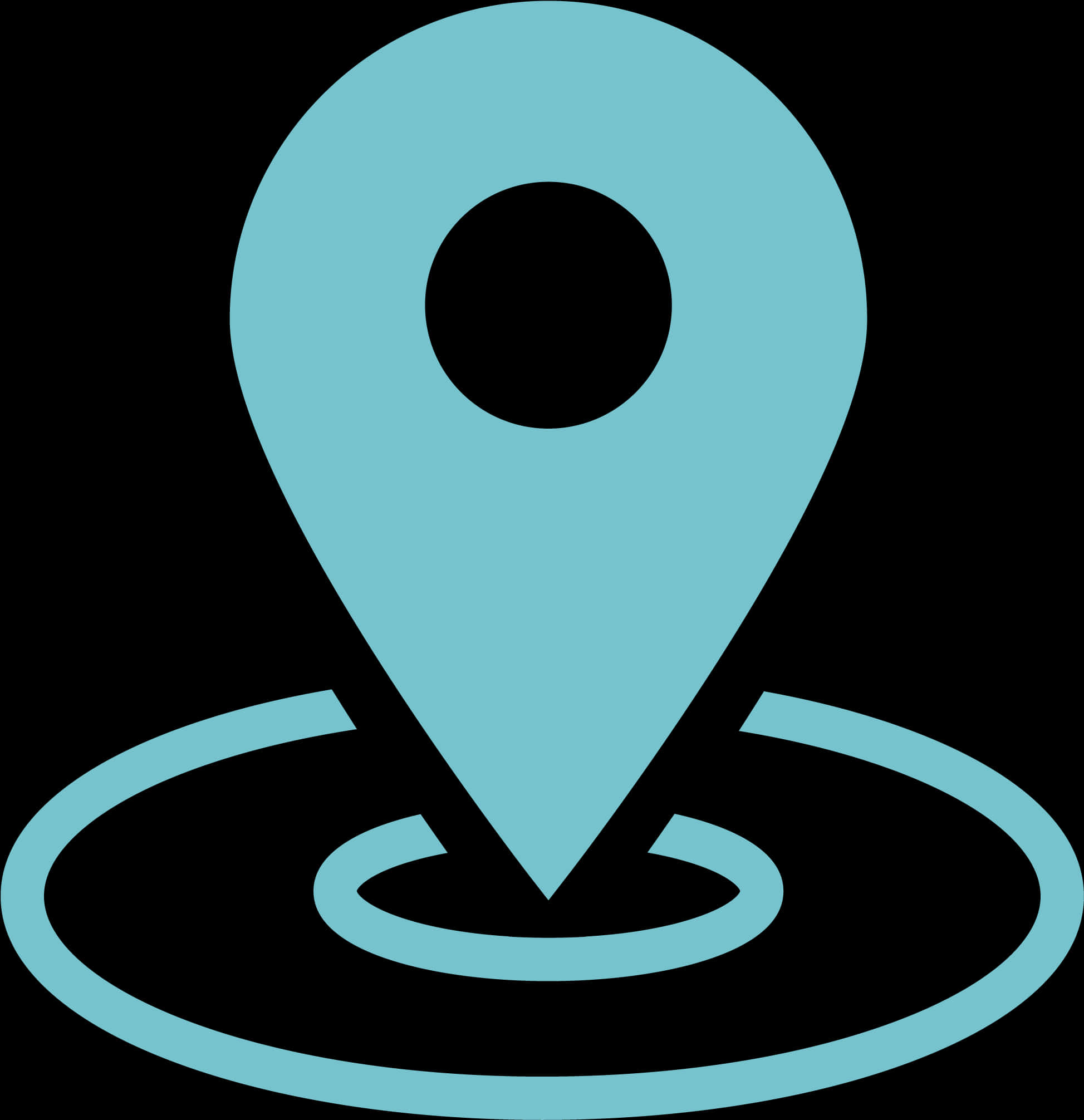 Blue Location Pin Icon