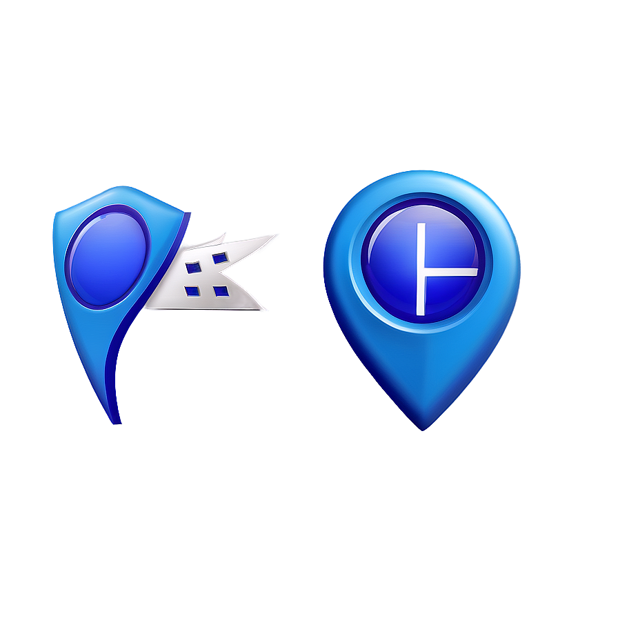 Blue Location Pin Png Knh41