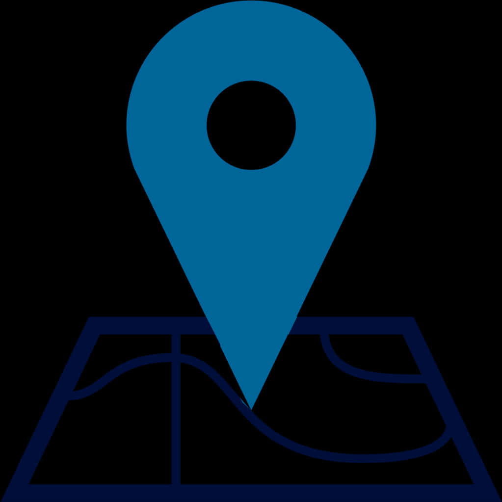 Blue Map Pin Icon