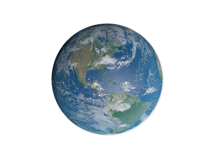 Blue Marble Planet Earth Space View